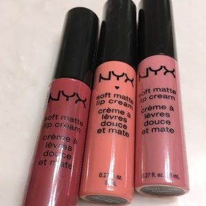 NYX soft matte lip cream- Set of 3
